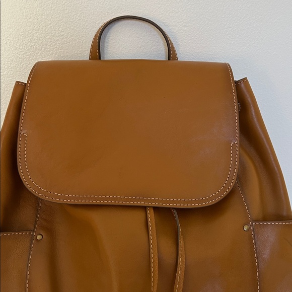 Frye Brown Leather Backpack